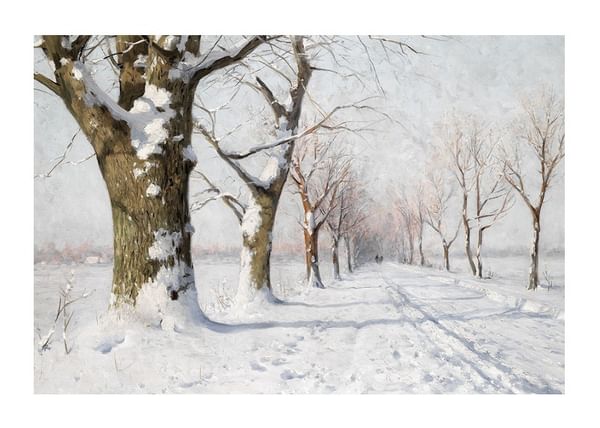 Plagát Snow Covered Avenue
