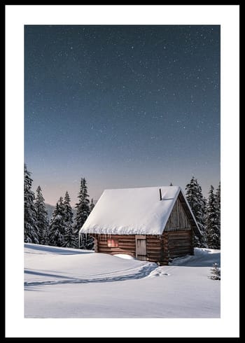 Poster Cabin Under Stars