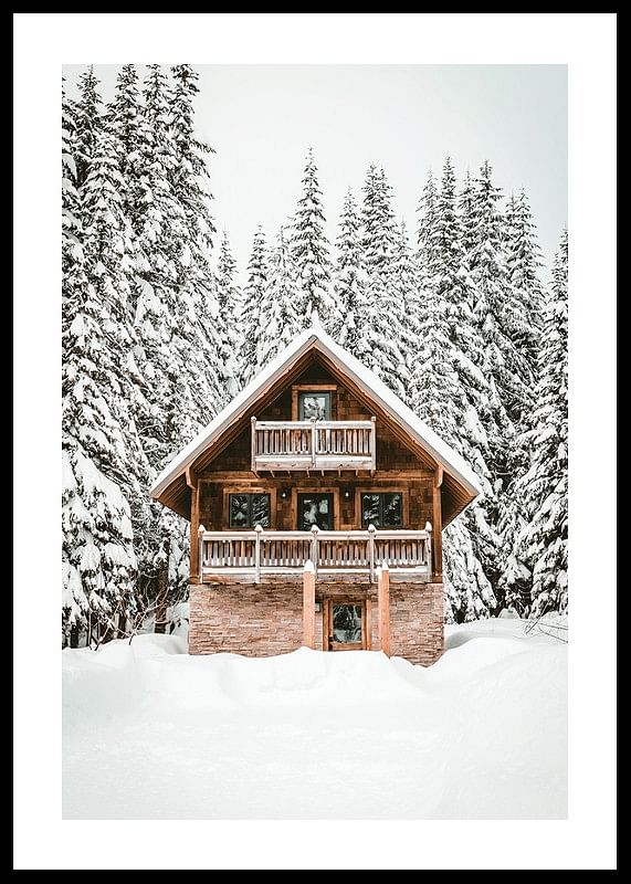 Cabin In Snow No4-12