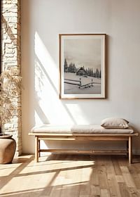 Cabin In Snow-4