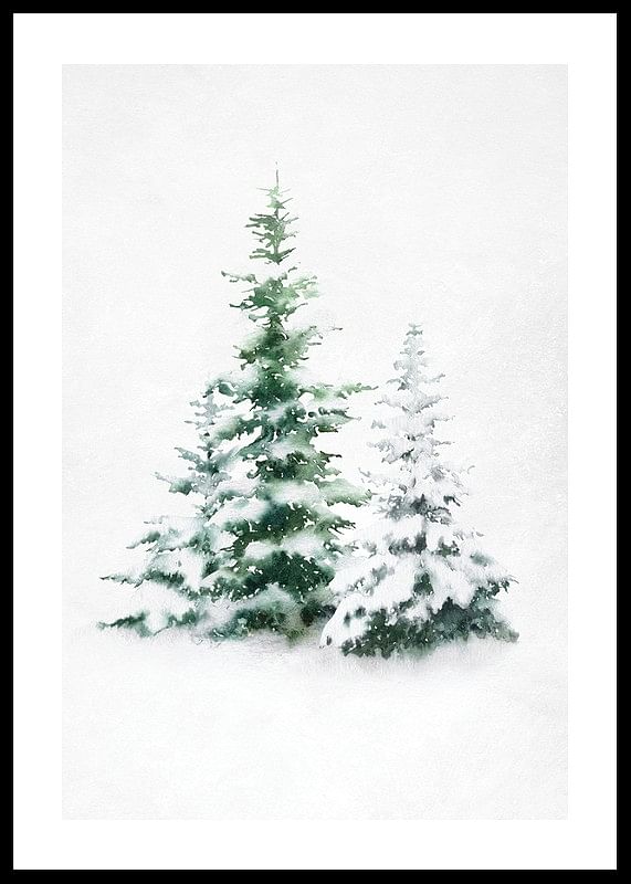 Watercolor Evergreen Trees-12