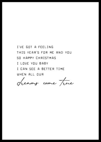 Poster Dreams Come True