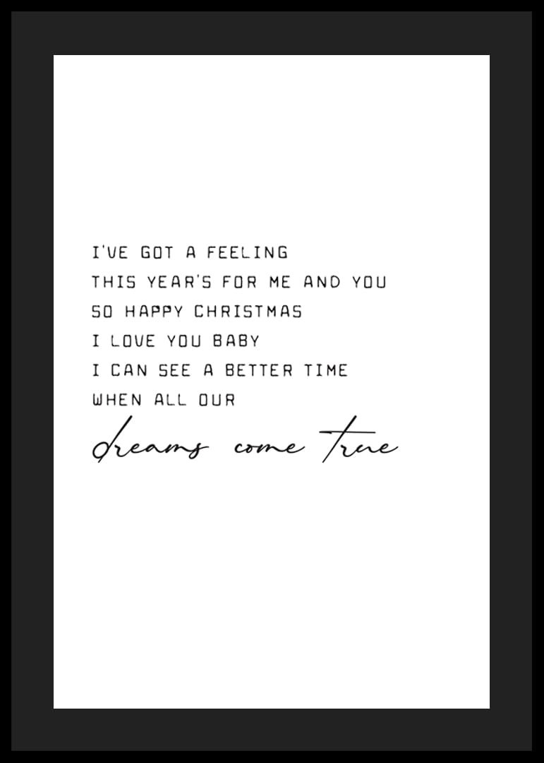 Zwarte tekstcitaat uit Fairytale of New York op witte achtergrond-12