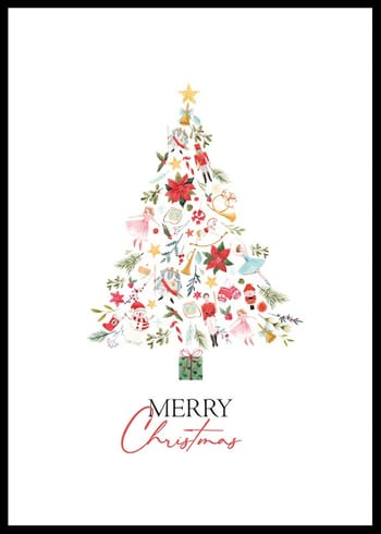 Poster Merry Christmas Tree
