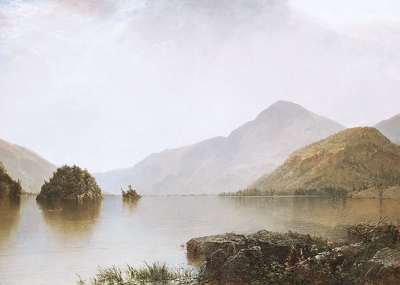 Lake George By John Frederick Kensett-12