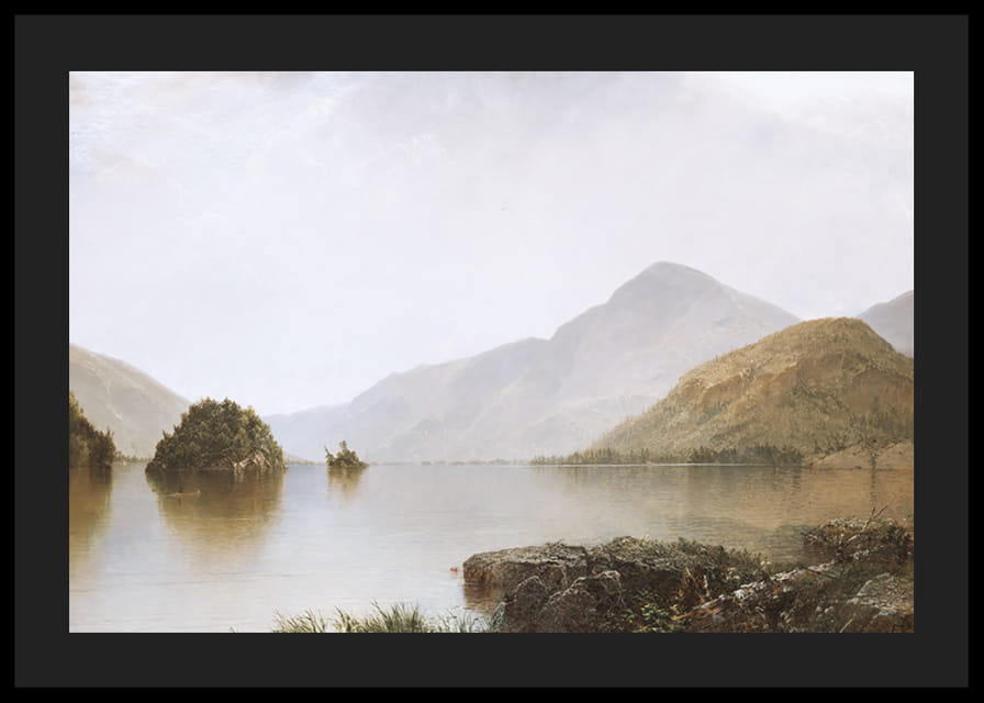 Lake George By John Frederick Kensett-12