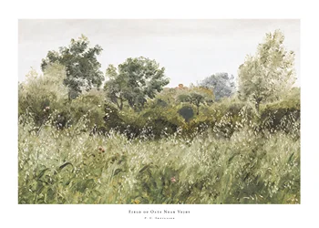 Poster Field of Oats Near Vejby By P. C. Skovgaard