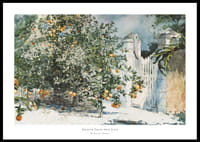 Orange Trees And Gate By Winslow Homer-0