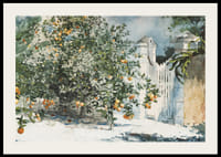 Orange Trees And Gate By Winslow Homer-4