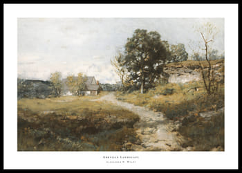 Poster Arkville Landscape By Alexander H. Wyant