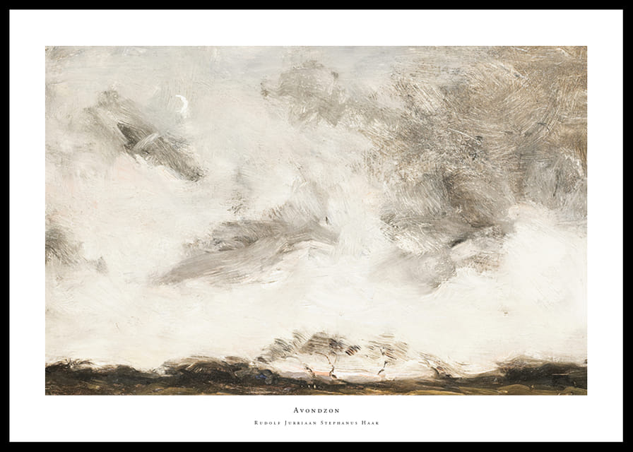 Avondzon By Rudolf Jurriaan Stephanus Haak-12