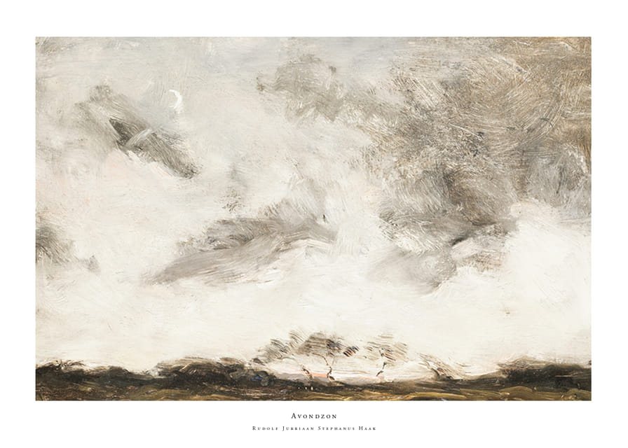 Avondzon By Rudolf Jurriaan Stephanus Haak-12