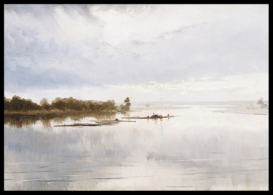River Landscape By Ferdynand Ruszczyc-12