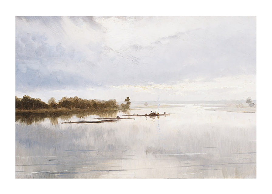 River Landscape By Ferdynand Ruszczyc-12