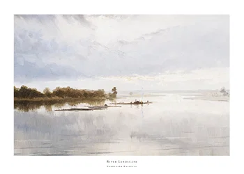 Poster River Landscape By Ferdynand Ruszczyc