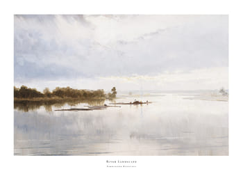 Poster River Landscape By Ferdynand Ruszczyc