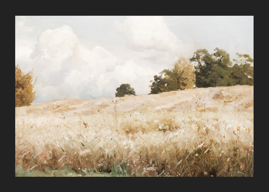 Sädesfält Landskapsstudie By Gustaf Rydberg-12