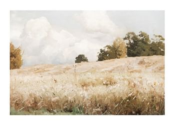 Plagát Sädesfält Landskapsstudie By Gustaf Rydberg