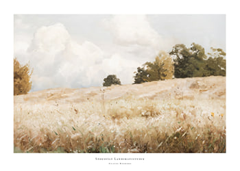 Plakat Sädesfält Landskapsstudie By Gustaf Rydberg