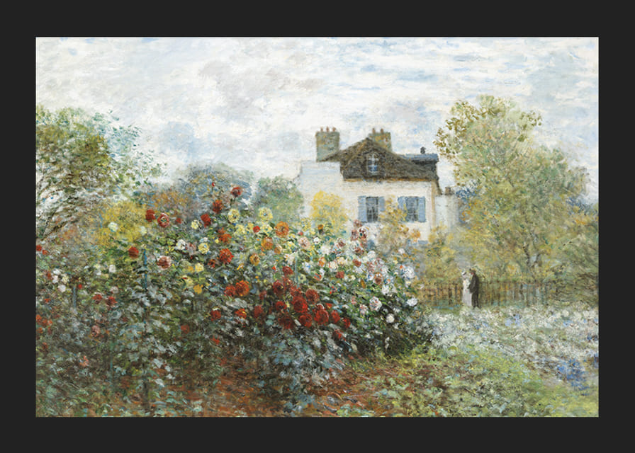 The Artists Garden In Argenteuil By Claude Monet-12