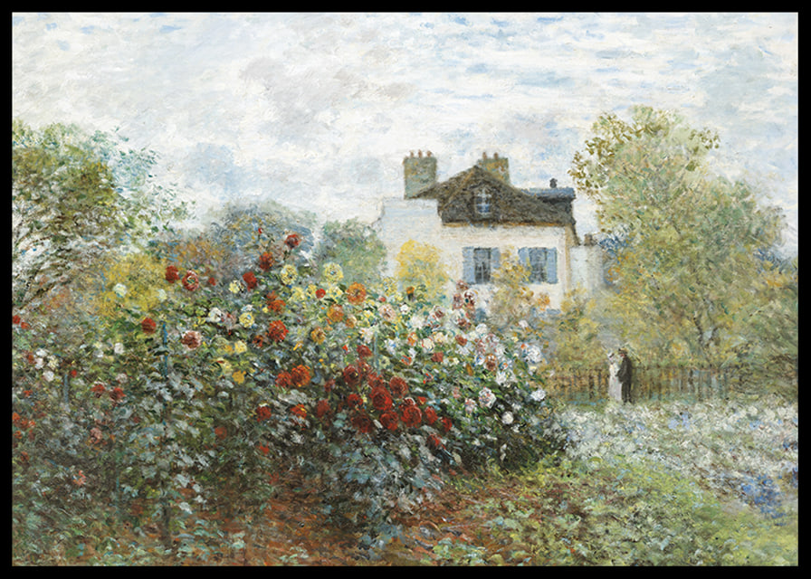 The Artists Garden In Argenteuil By Claude Monet-12
