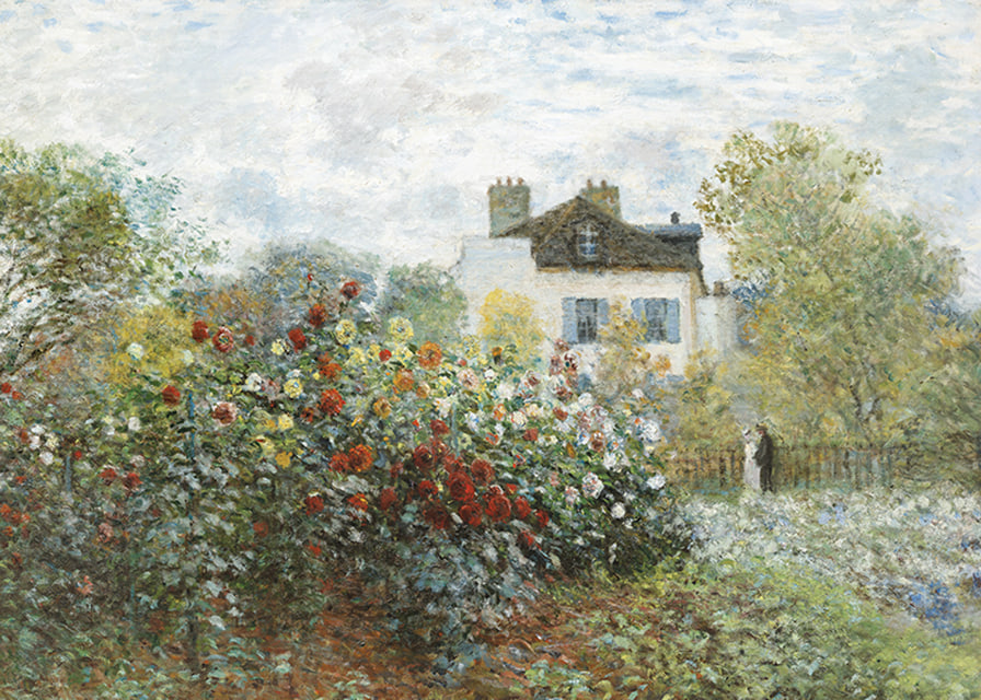 The Artists Garden In Argenteuil By Claude Monet-12