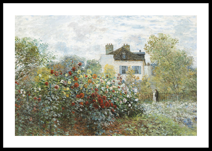 The Artists Garden In Argenteuil By Claude Monet-12