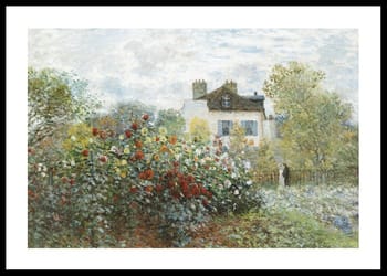 Poster The Artists Garden In Argenteuil By Claude Monet