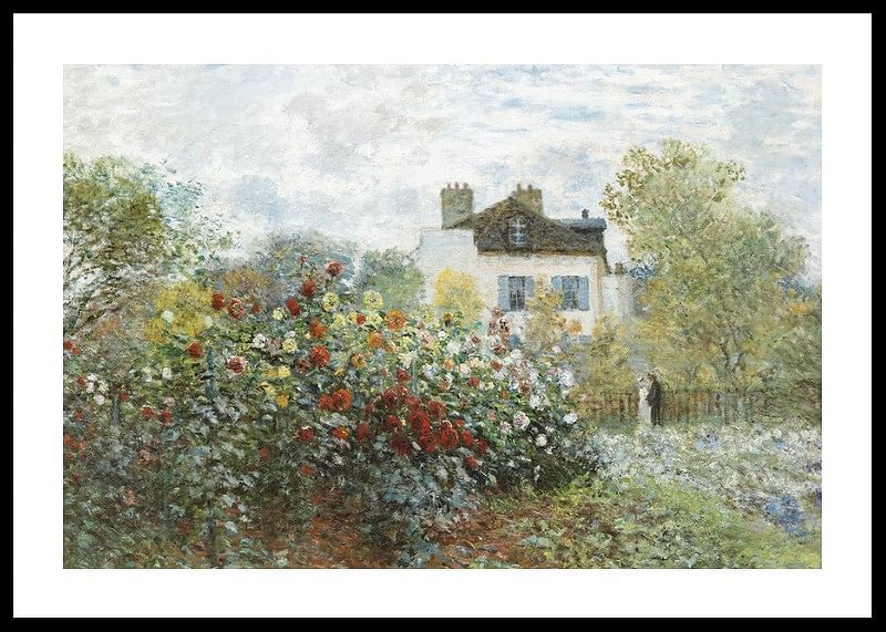The Artists Garden In Argenteuil By Claude Monet-12