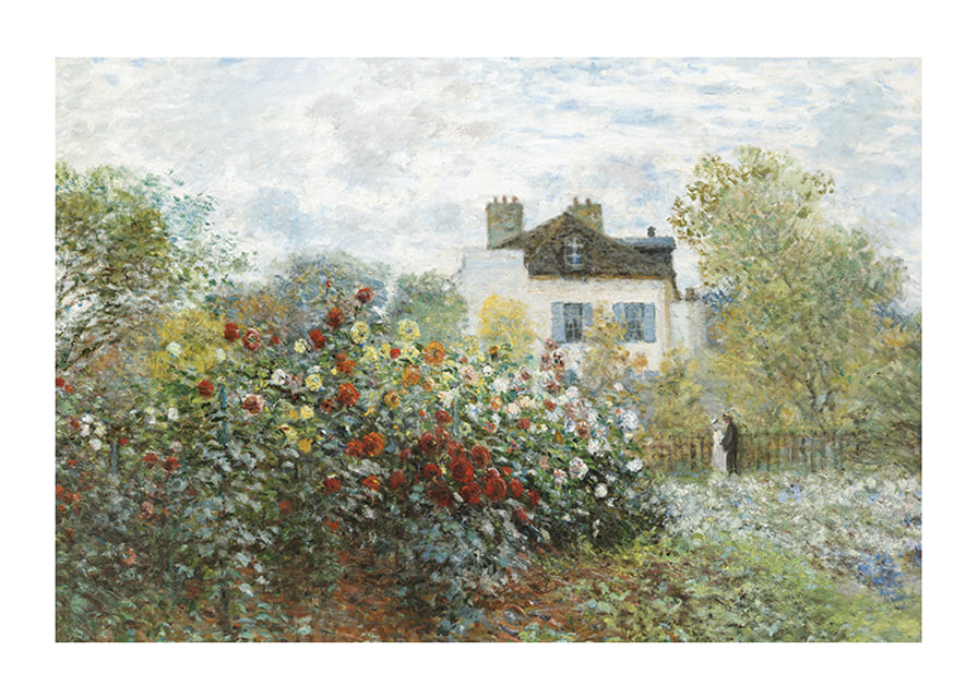 The Artists Garden In Argenteuil By Claude Monet-12