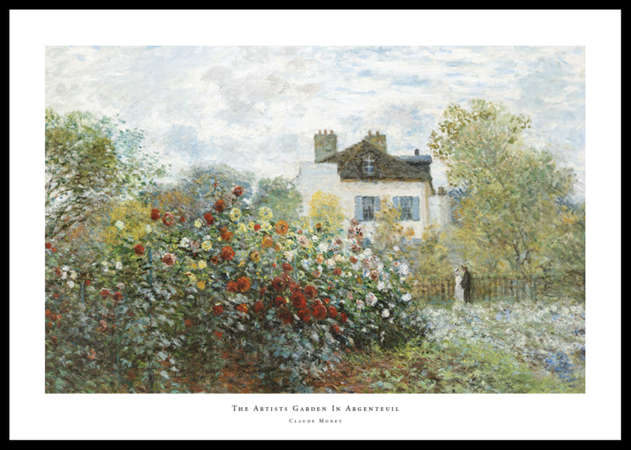 The Artists Garden In Argenteuil By Claude Monet-12