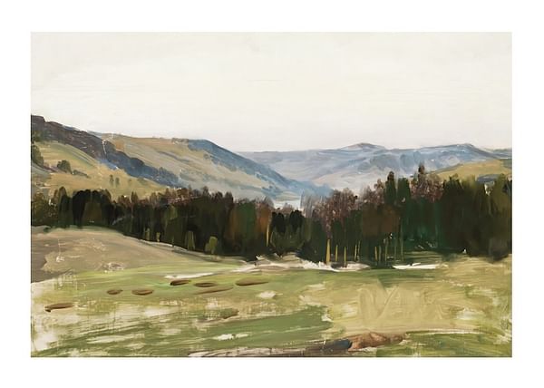 Plagát Highland Landscape By Leon Wyczółkowski
