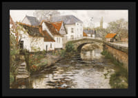 Small Town Near La Panne By Frits Thaulow-6