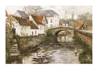 Small Town Near La Panne By Frits Thaulow-3
