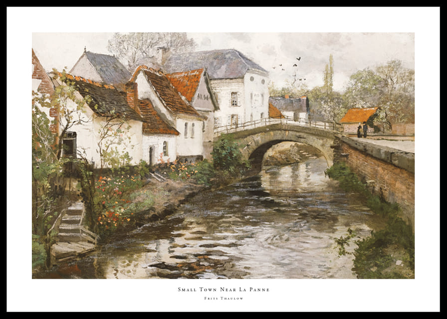 Small Town Near La Panne By Frits Thaulow-12