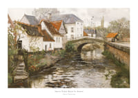 Small Town Near La Panne By Frits Thaulow-1