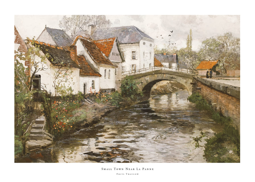 Small Town Near La Panne By Frits Thaulow-12