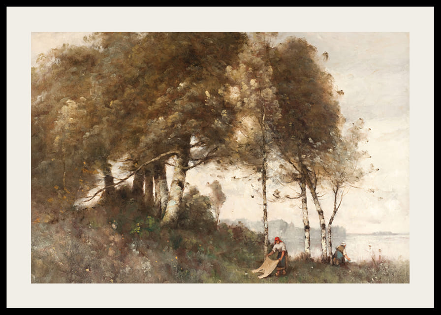 Paysage Aux Lavandières By Paul Trouillebert-12
