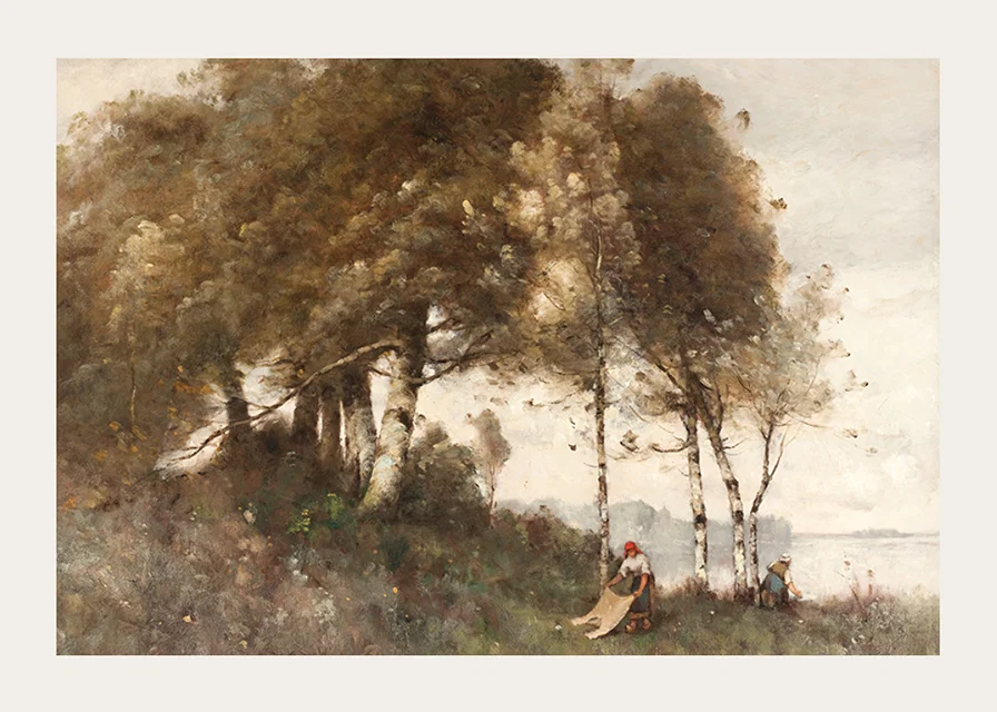 Paysage Aux Lavandières By Paul Trouillebert-12