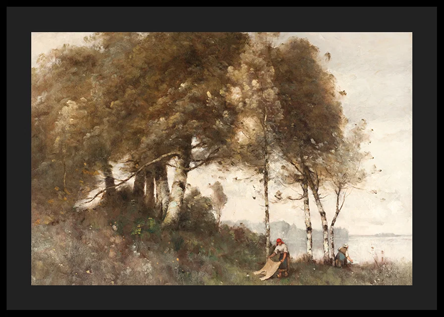 Paysage Aux Lavandières By Paul Trouillebert-12