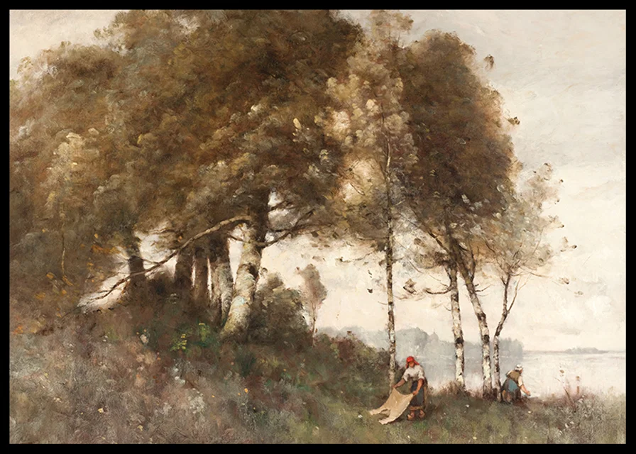 Paysage Aux Lavandières By Paul Trouillebert-12
