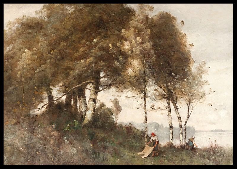 Paysage Aux Lavandières By Paul Trouillebert-12
