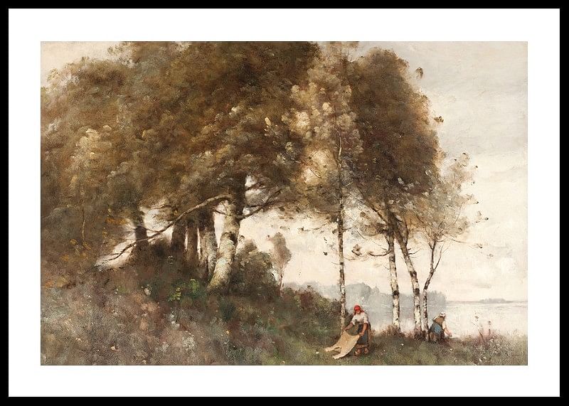 Paysage Aux Lavandières By Paul Trouillebert-12