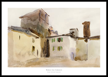 Poster Borgo San Lorenzo By John Singer Sargent