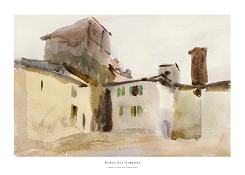 Poster Borgo San Lorenzo By John Singer Sargent
