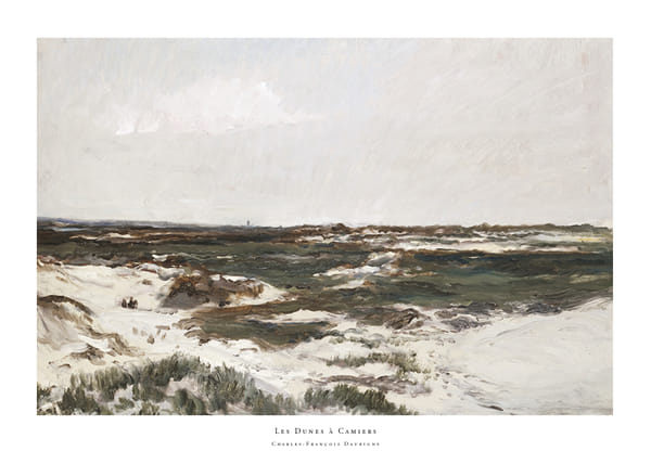 Plakatas Les Dunes à Camiers By Charles-François Daubigny