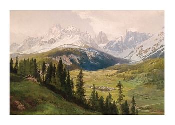 Poster View From Mount Helm By Konrad Petrides
