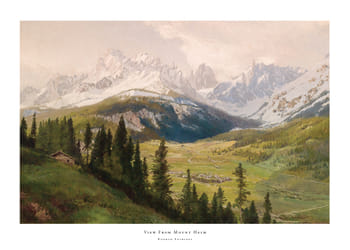 Poster View From Mount Helm By Konrad Petrides