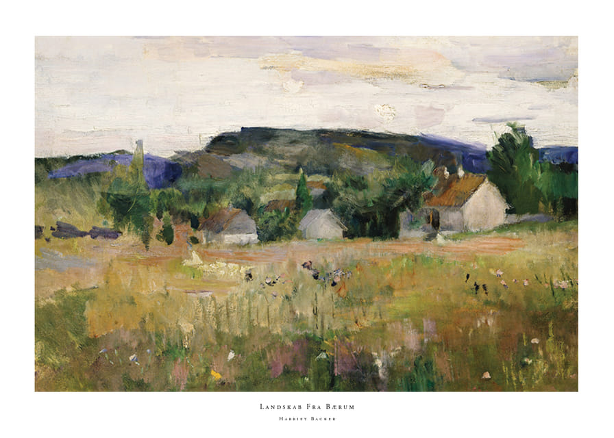 Landskab Fra Bærum By Harriet Backer-12