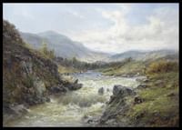 Falls Of The Tay By Alfred de Breanski Sr-2